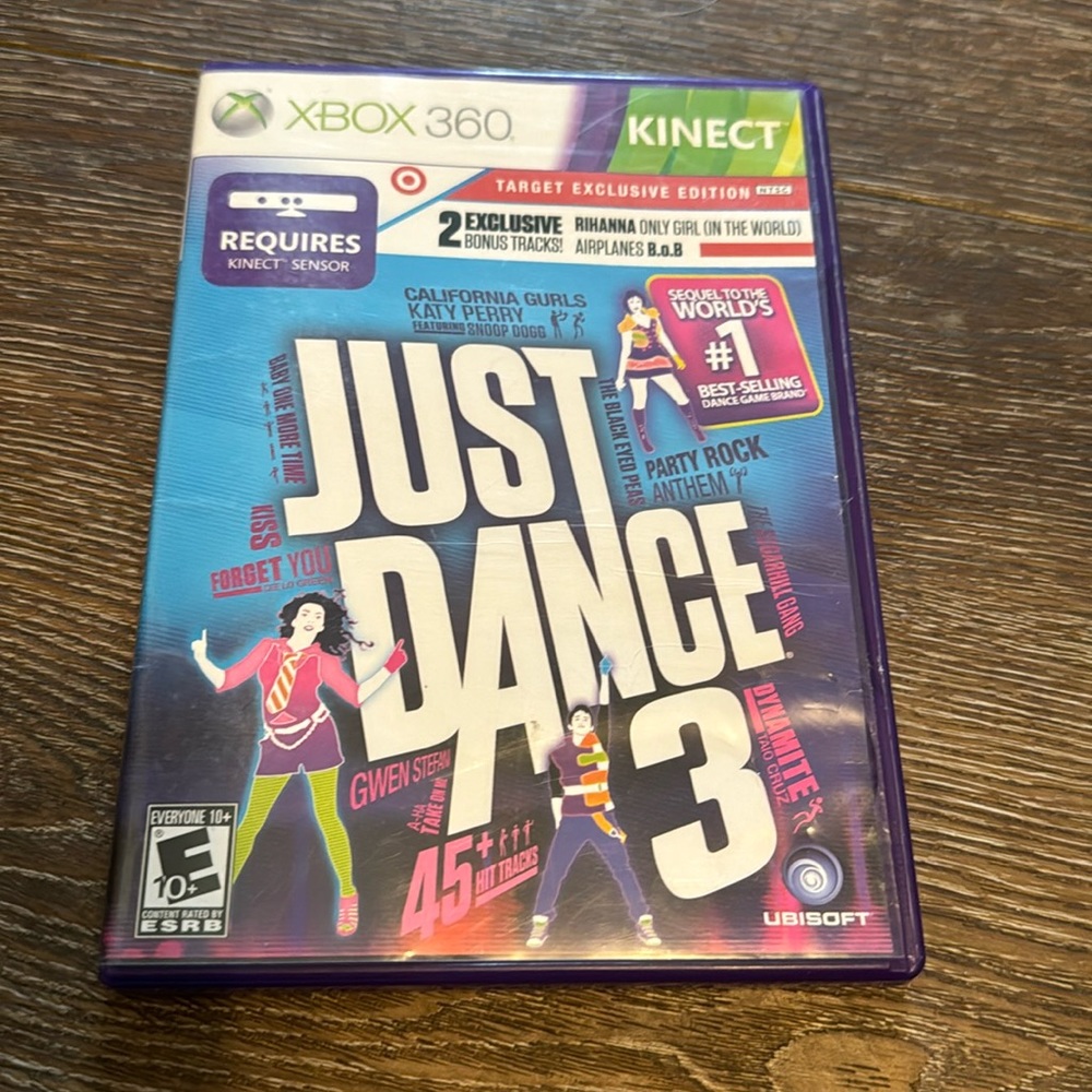 Xbox 360 Kinect just dance 3